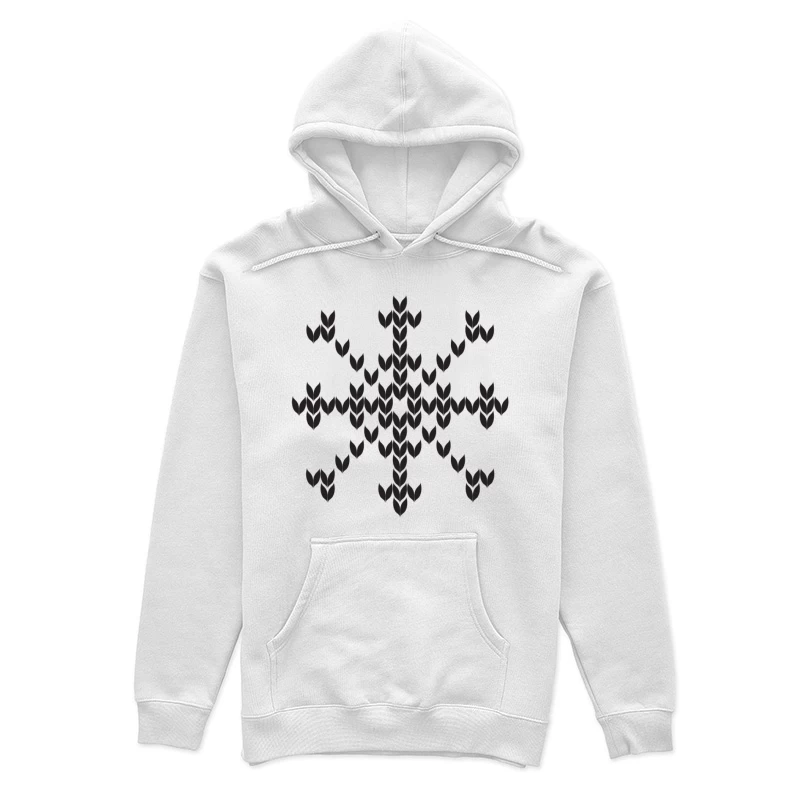 Motif de flocon de neige géométrique Femme Sweat à capuche