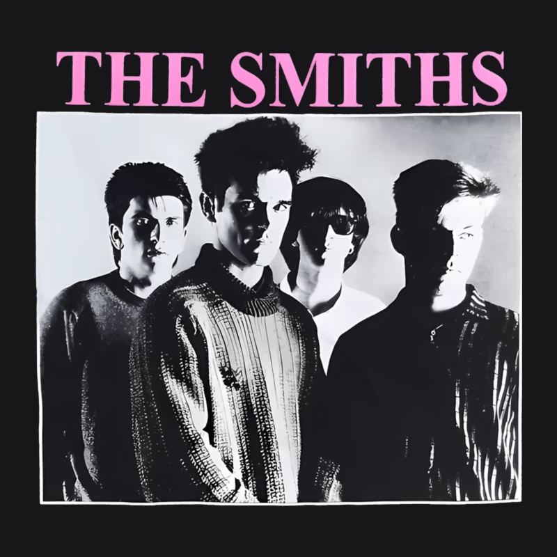 The Smiths Classic Black and White Band Album Cover from the 1980s Female Pullover Hoodie