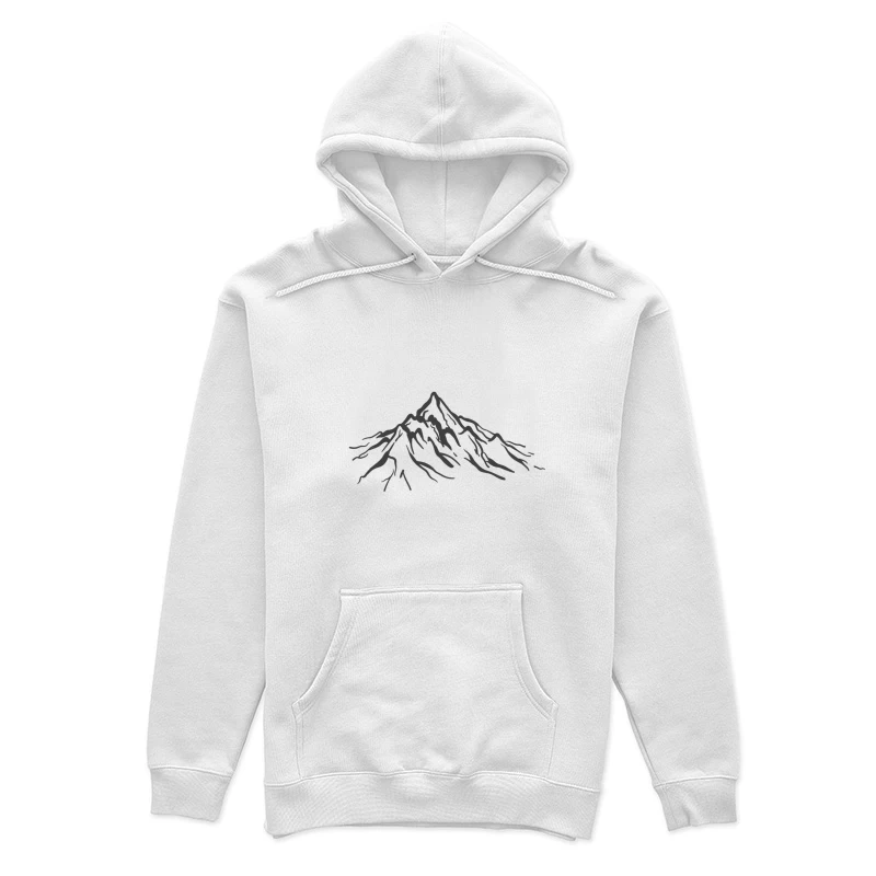 Illustration of a Mountain Landscape Female Pullover Hoodie
