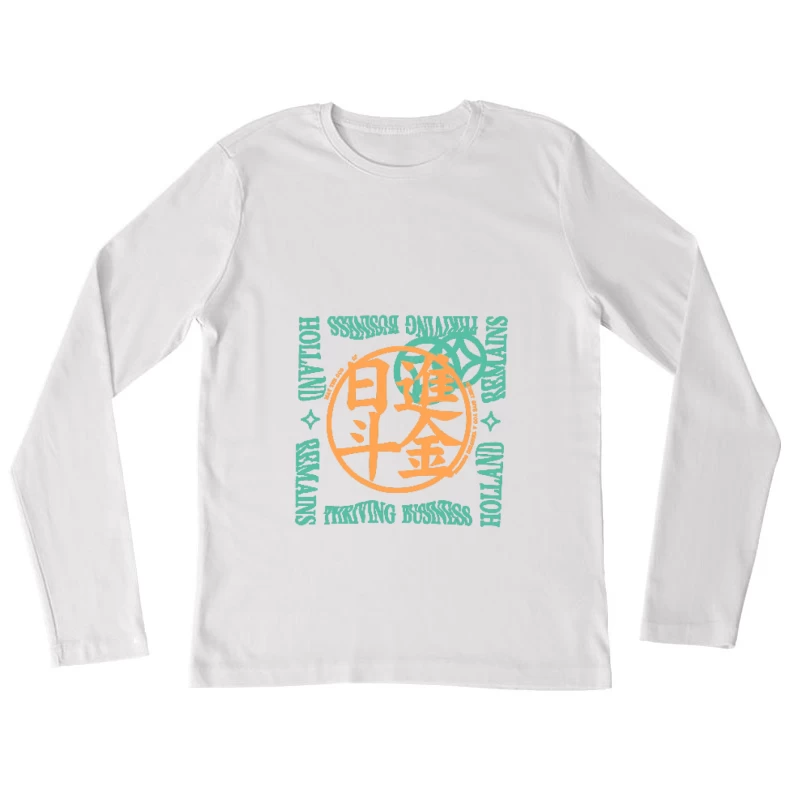 Blühendes Geschäft Holland Design Damen Langarm T-Shirt