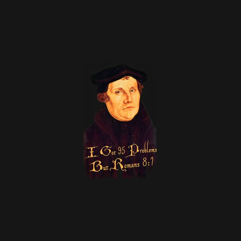 Martin Luther - 95 Problems but Romans 81, distressed Desk Mat