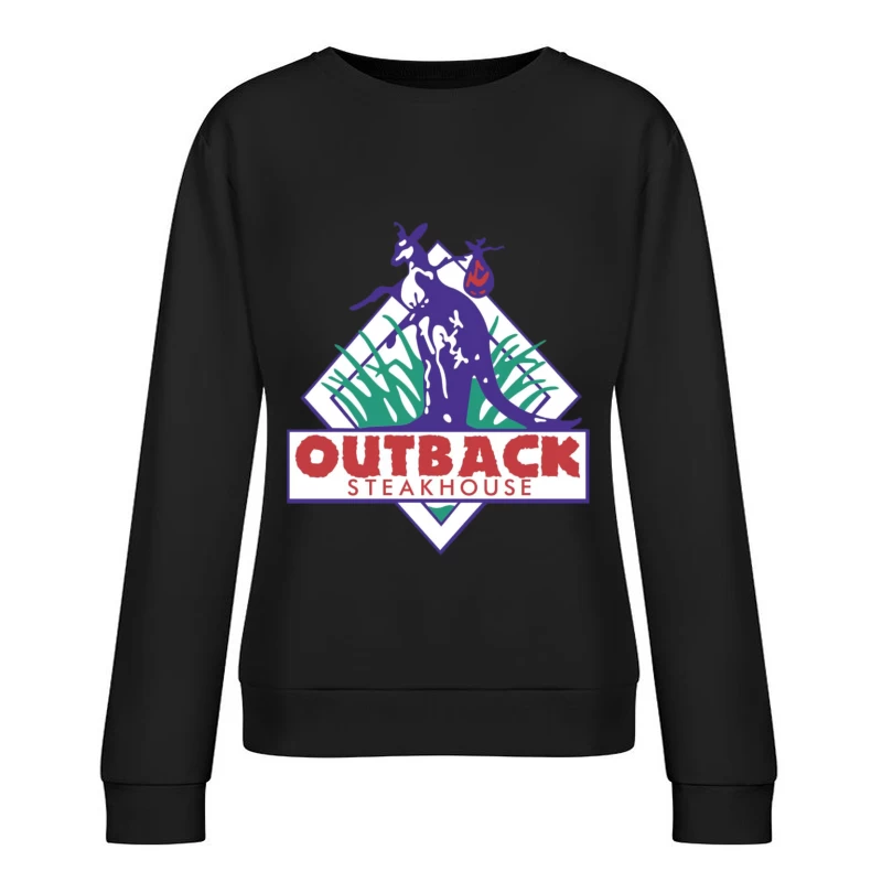 outback steakhouse logo 3 Female Pullover Sweatshirt