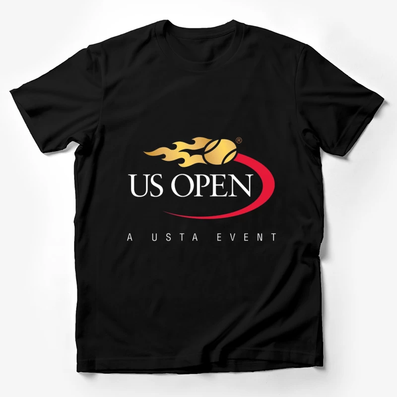 US Open Tennis Championship Tournament Logo Design Male T-Shirt