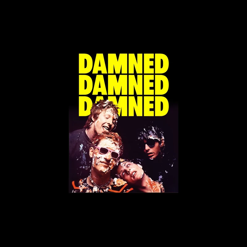 The Damned Punk Rock Band Vintage Album Cover Tapestry