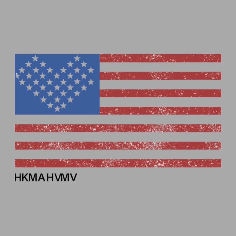 Herz-Flagge mit Streifendesign Herren Pullover Hoodie