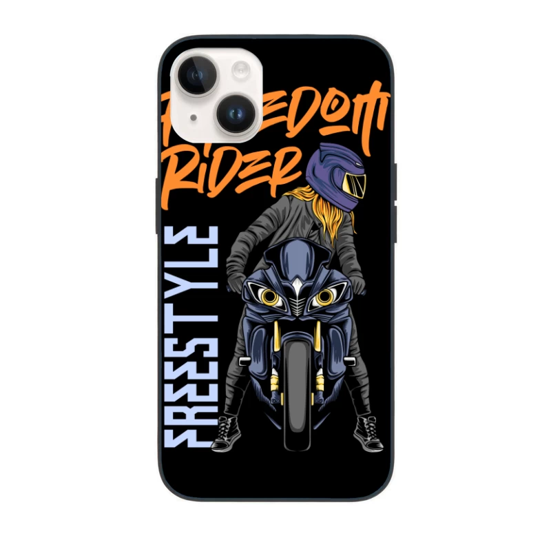 Freedom Rider: Freestyle Motorcycle Biking iPhone Case