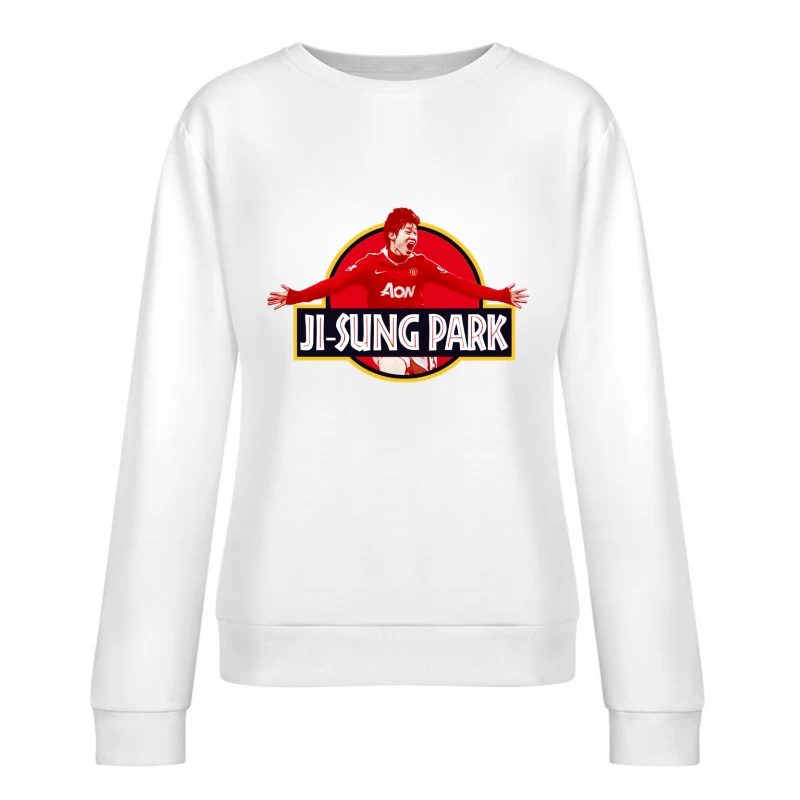 Retro Man United - PARK JI SUNG Female Pullover Sweatshirt