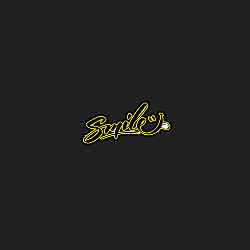 Modern Graffiti Art Design Featuring "Smile" Bucket Hat