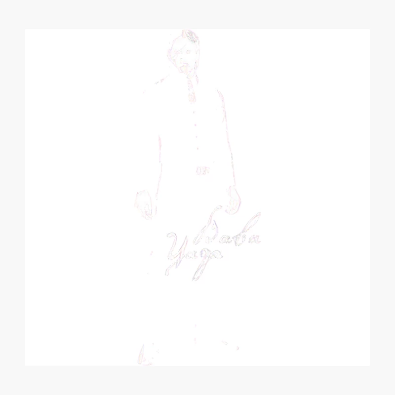 Faint Minimal Sketch with Signature Throw Pillow