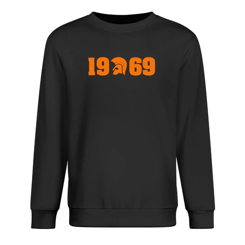 1969 Sports Logo Design Male Pullover Sweatshirt