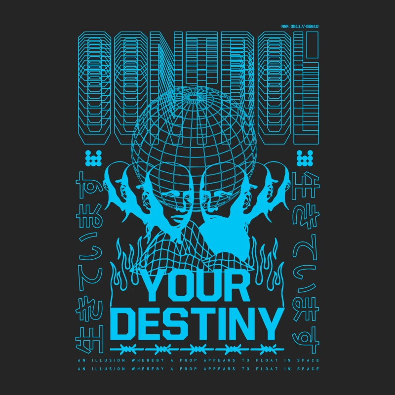 Kontrolliere dein Schicksal mit futuristischem Design Damen Pullover Sweatshirt