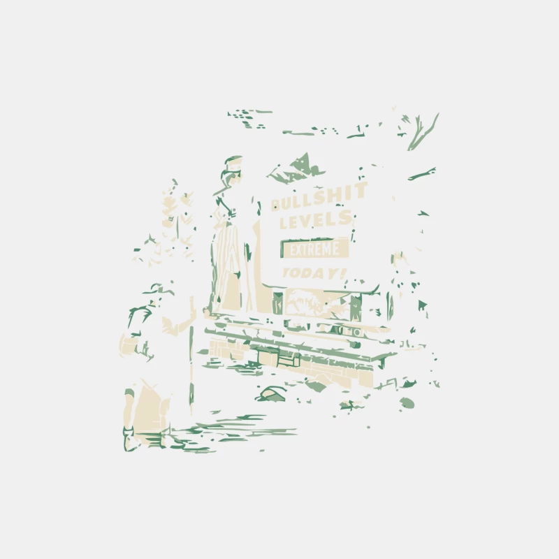 Urban Graffiti-Inspired Abstract with Provocative Text Male Tank Top