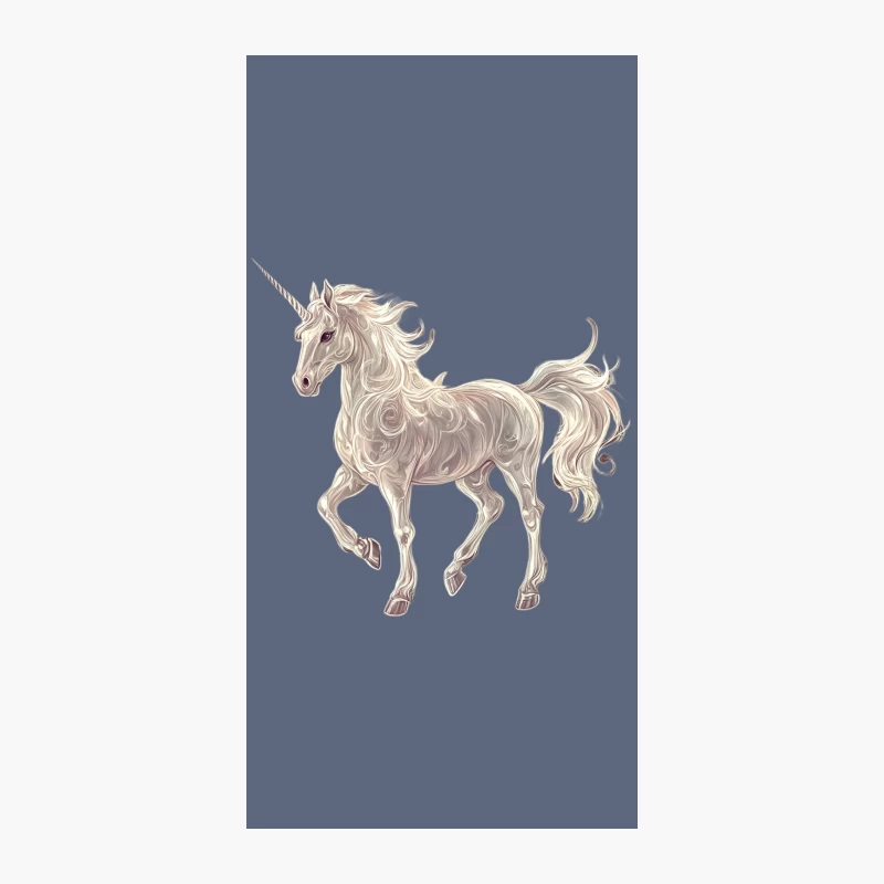 Ethereal Unicorn: A Majestic Fantasy Illustration iPhone Case