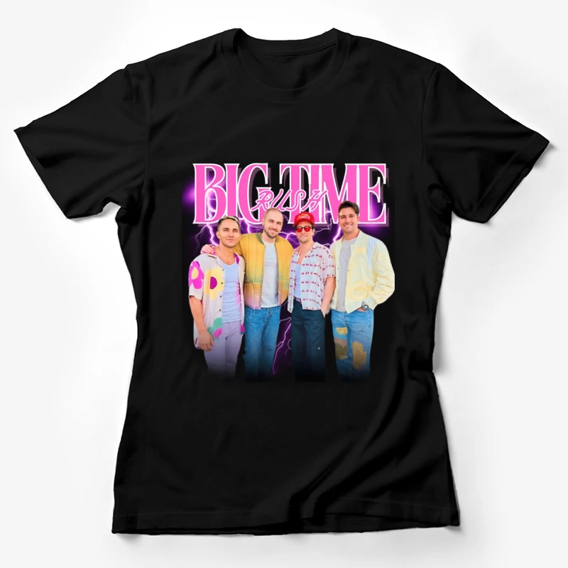 Big Time Rush Boy Band Members in Casual Modern Fashion Female T-Shirt