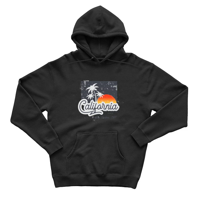 Kalifornien Sonnenuntergang Surf-Design Herren Pullover Hoodie