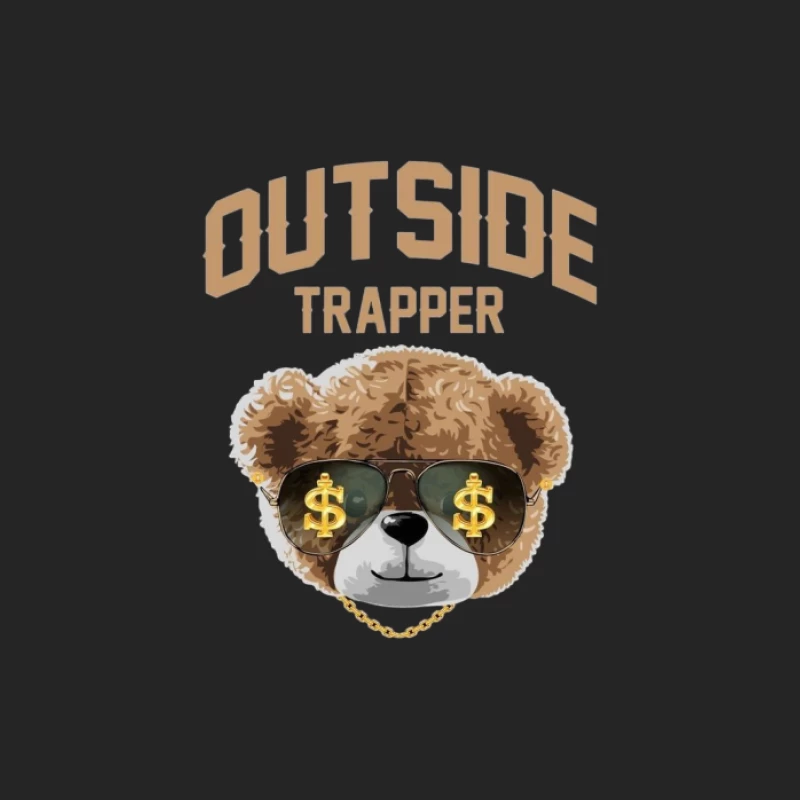 Coole Bär mit Dollarbrille Herren Pullover Sweatshirt