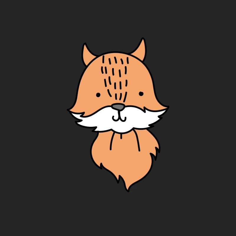 Illustration adorable de renard Femme Sweat-shirt à enfiler