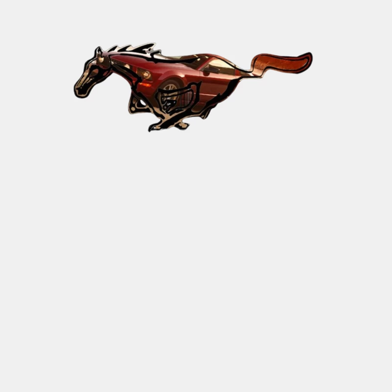 Ford Mustang Running Horse Logo Emblem Male Tank Top