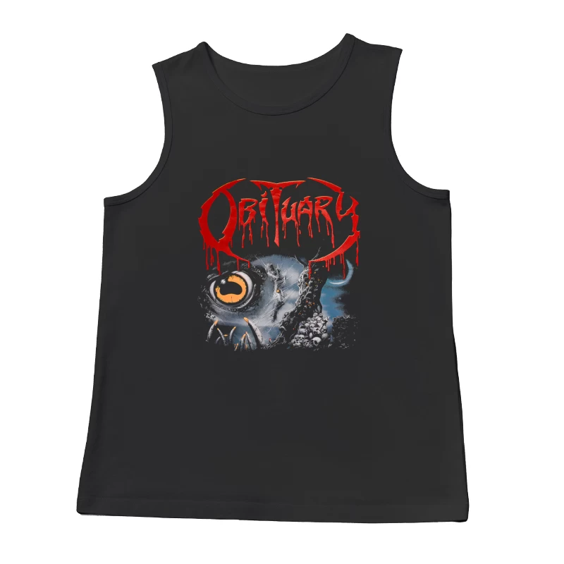 Obituary Slowly We Rot Red Male Tank Top