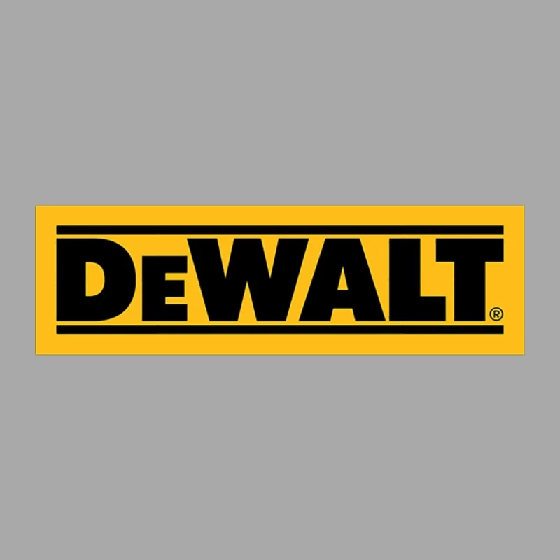 DeWalt Power Tools Logo: Yellow and Black Construction Brand Female Pullover Hoodie