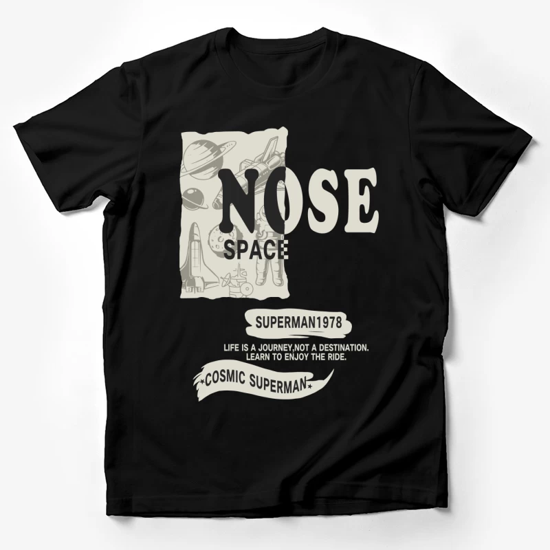 Kosmisches Raumfahrt-Abenteuer Herren T-Shirt