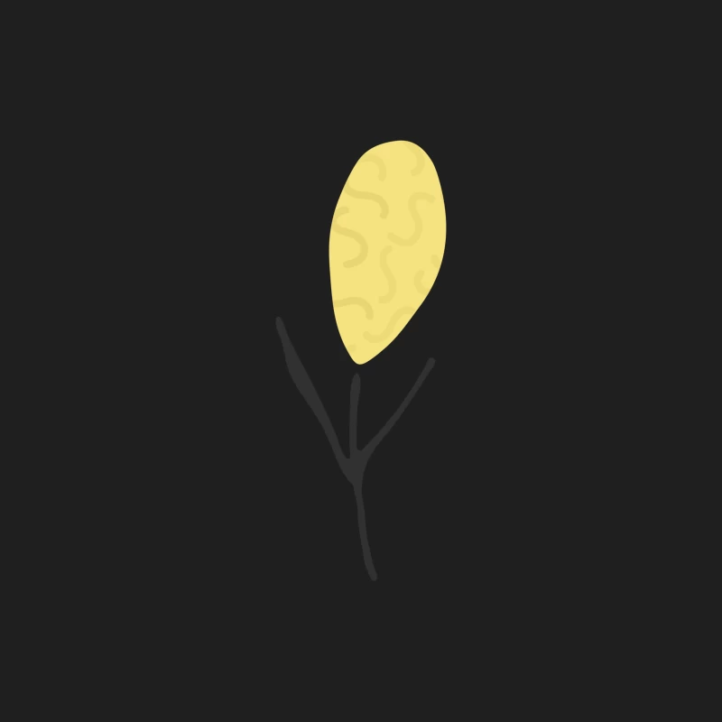 Illustration de branche jaune Homme Débardeur