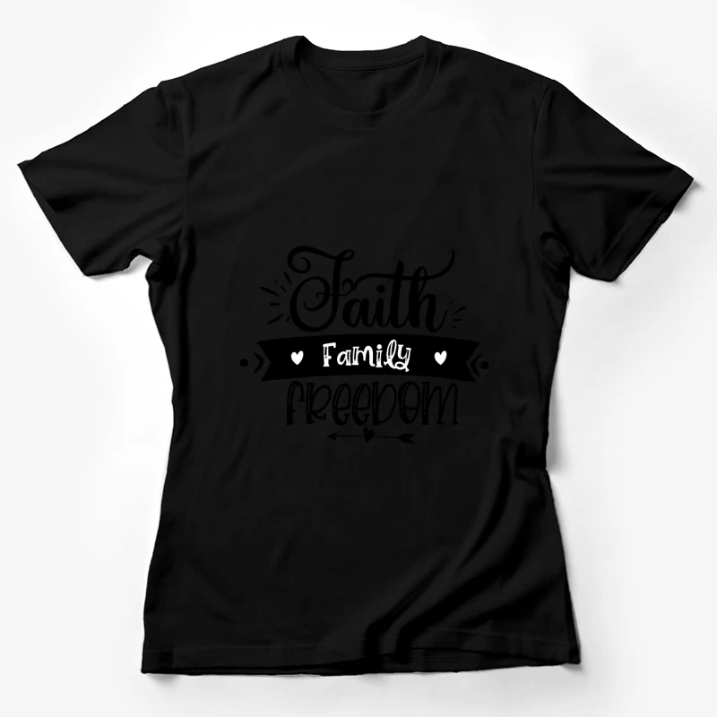 Texte artistique sur la famille Femme T-Shirt