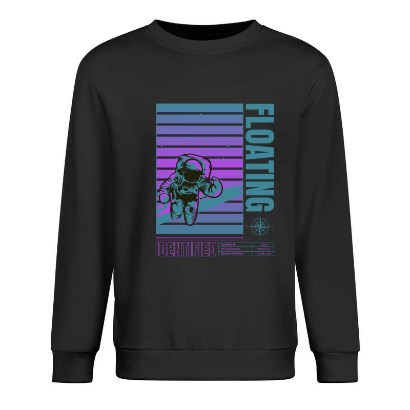 Astronaut im Weltraum schwebend Herren Pullover Sweatshirt