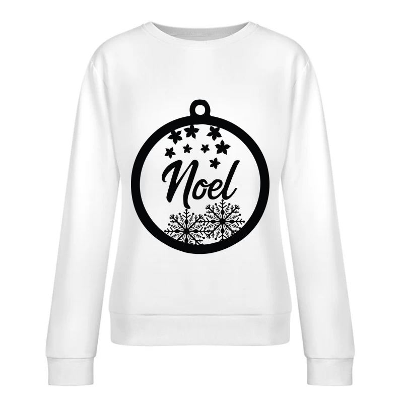 Décoration de Noël avec flocons et étoiles Femme Sweat-shirt à enfiler