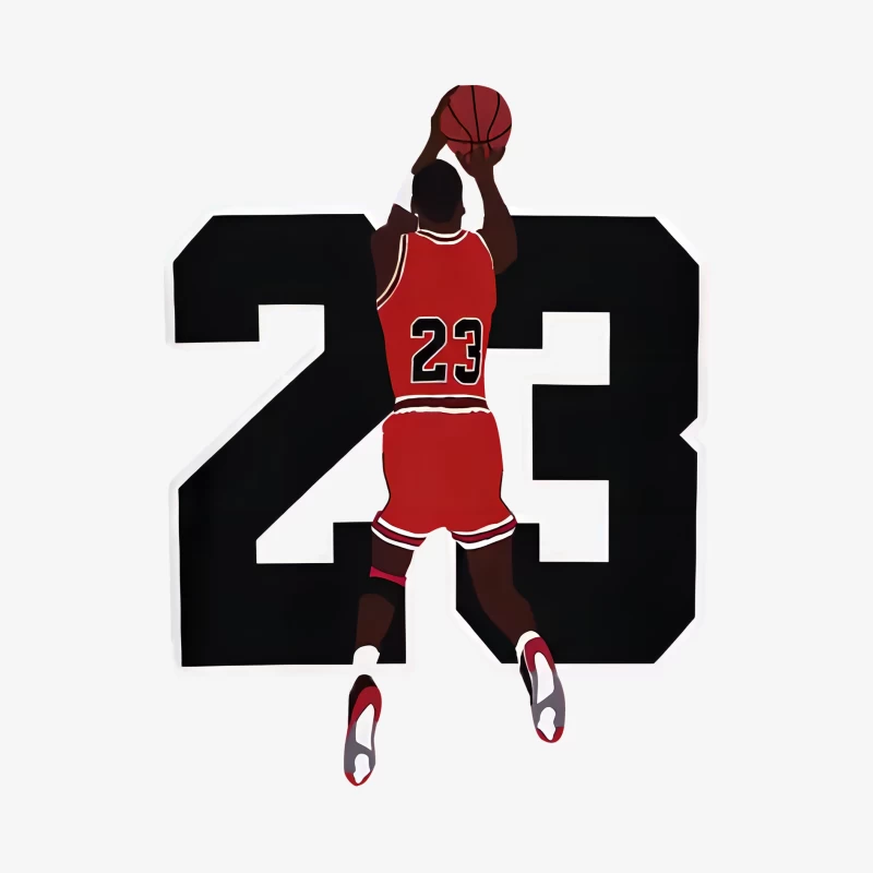 Basketballspieler mit Nummer 23 Damen Langarm T-Shirt