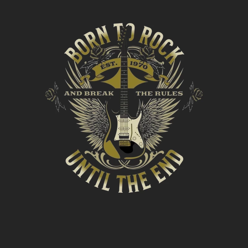 Born to Rock Graphic Tee Male Pullover Sweatshirt