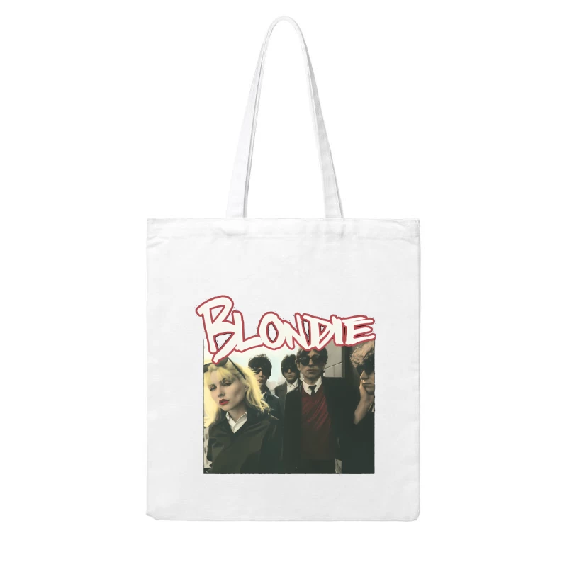 Vintage Blondie Band Album Cover from the 1970s New Wave Era Cotton Tote Bag