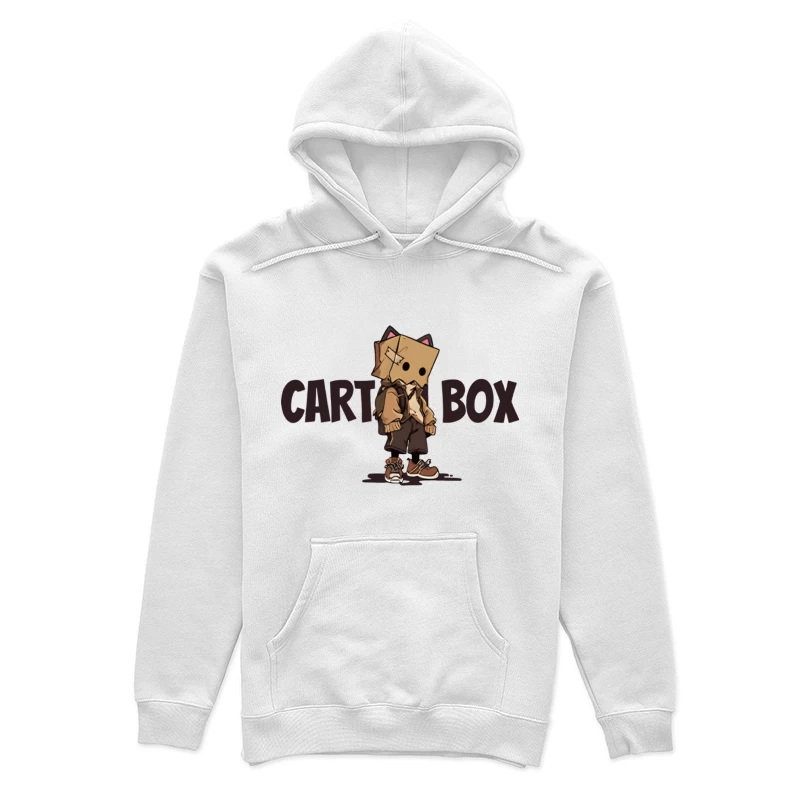 Cartoonfigur mit Pappkarton-Kopf Damen Pullover Hoodie