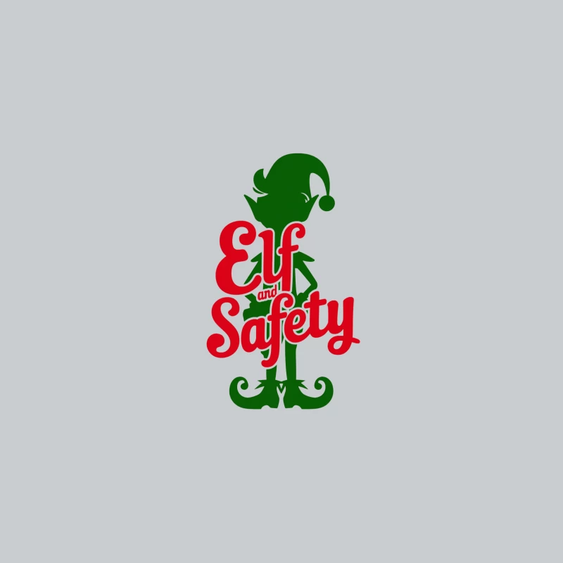 Christmas Elf Safety Logo Typography Design Baseball Cap