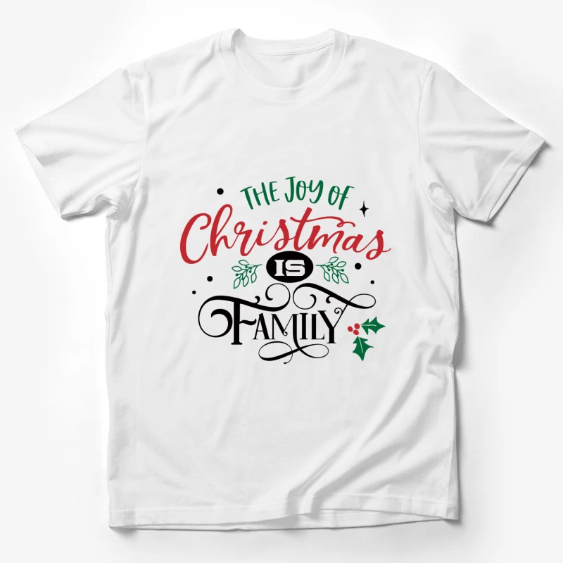 La Joie de Noël et de la Famille Homme T-Shirt