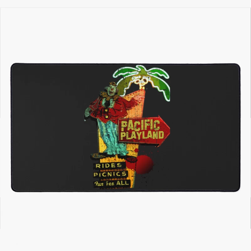 Pacific Playland, distressed Desk Mat