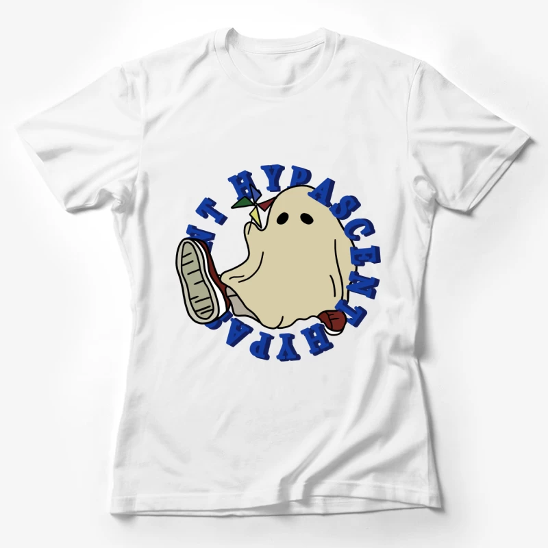 Bunter Geister-Laufschuh Damen T-Shirt