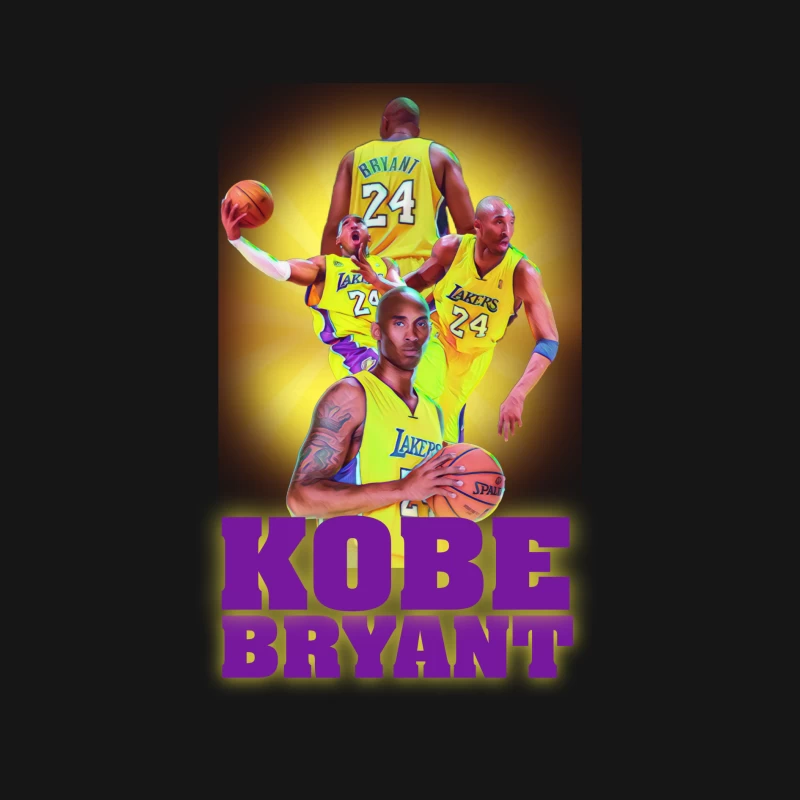 Kobe Bryant Tribute in NBA Colors Male Long Sleeve T-Shirt
