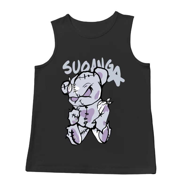 Niedlicher gruseliger Teddybär Herren Tanktops