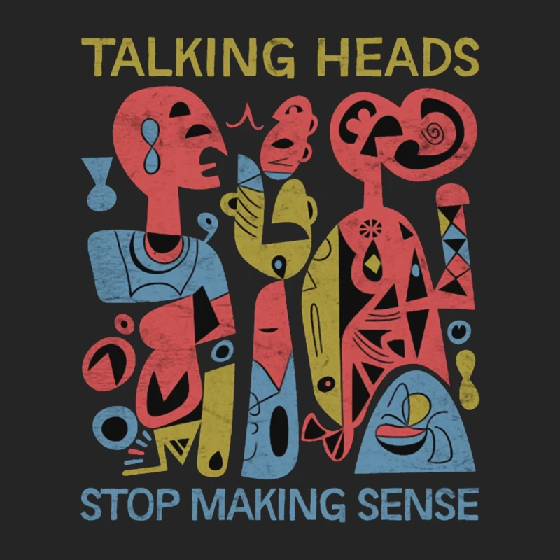 Talking Heads "Stop Making Sense" Abstract Album Art Male Pullover Sweatshirt