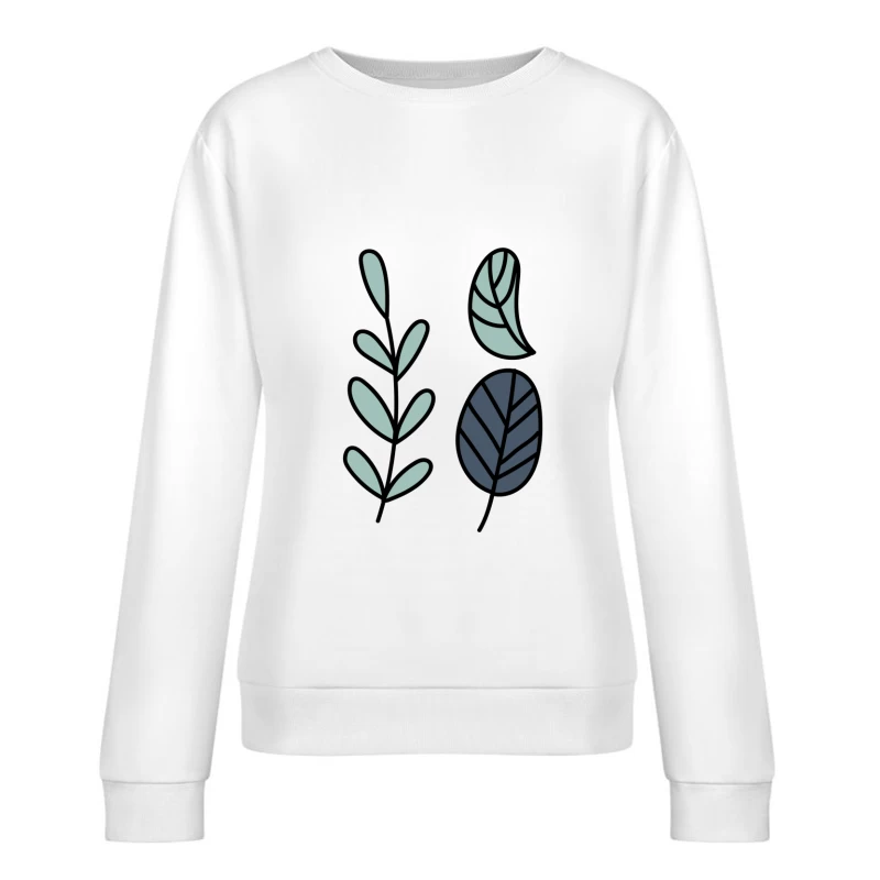 Illustration de feuilles décoratives Femme Sweat-shirt à enfiler