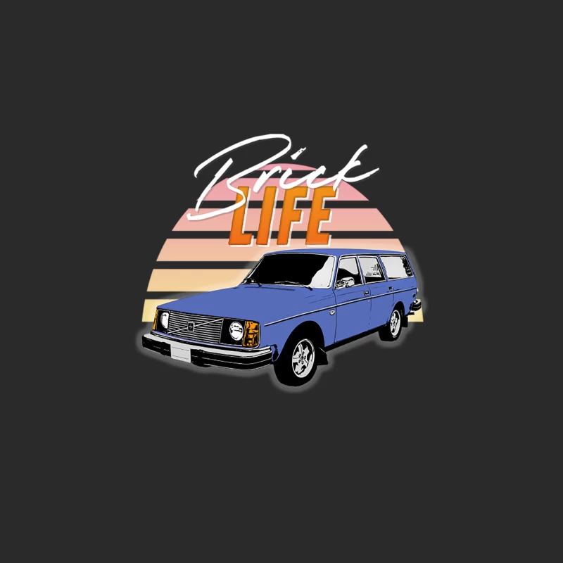Brick Life  Volvo 240245 Wagon Design Baseball Cap