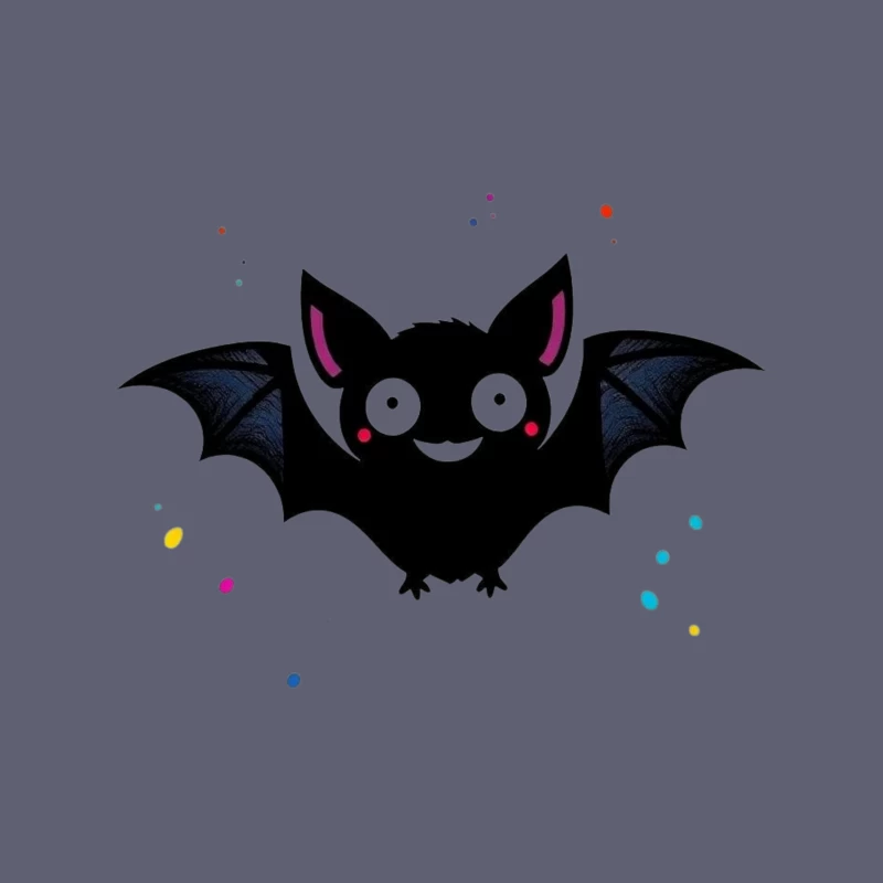 Cute Cartoon Bat Tapestry