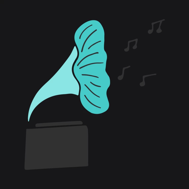 Gramophone vintage avec notes musicales Homme Sweat à capuche