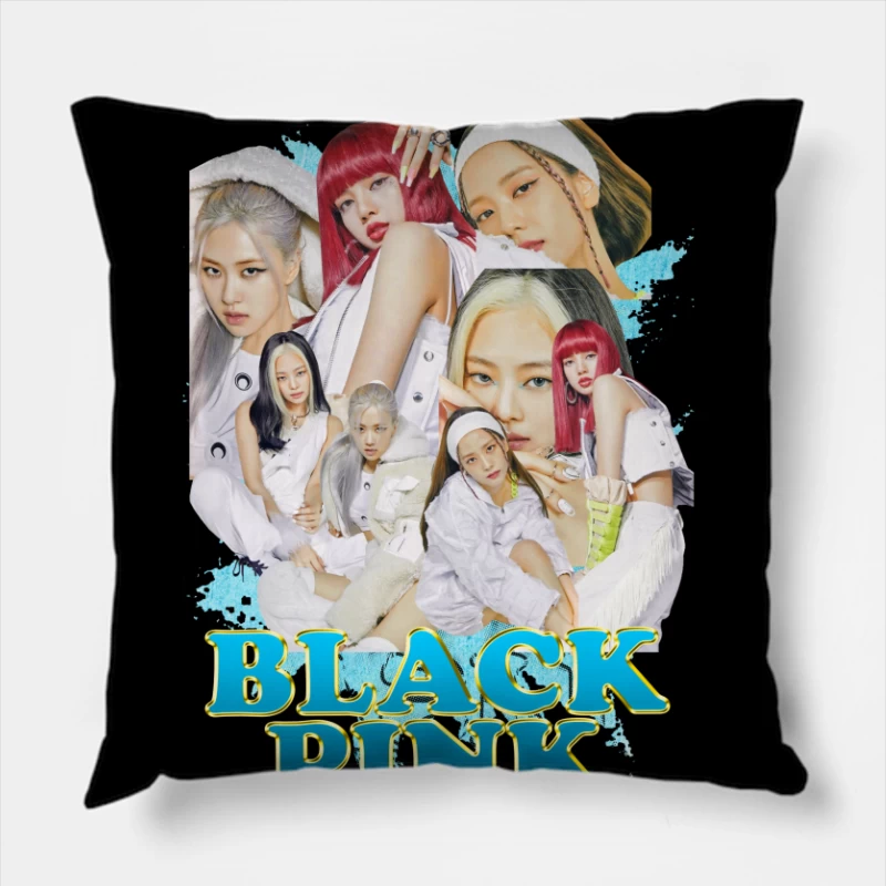 Blackpink: K-pop Fashion and Performance Icons Throw Pillow
