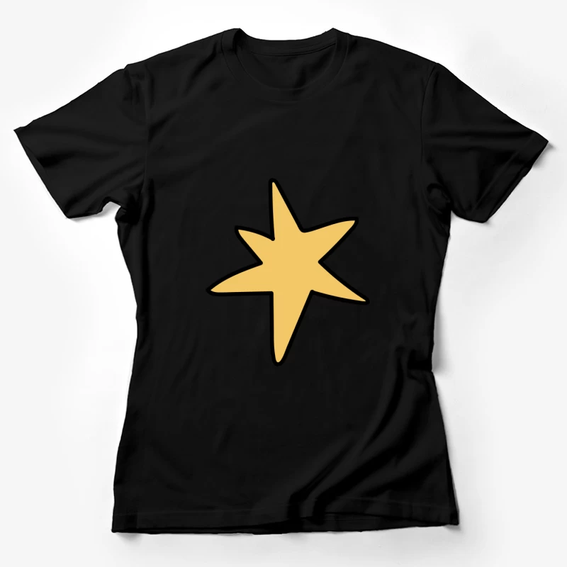 Étoile dorée abstraite Femme T-Shirt