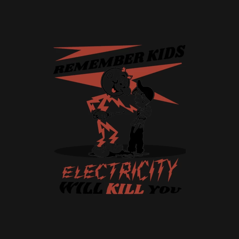 CIPS Vintage Ad - Electricity will kill you Male Long Sleeve T-Shirt