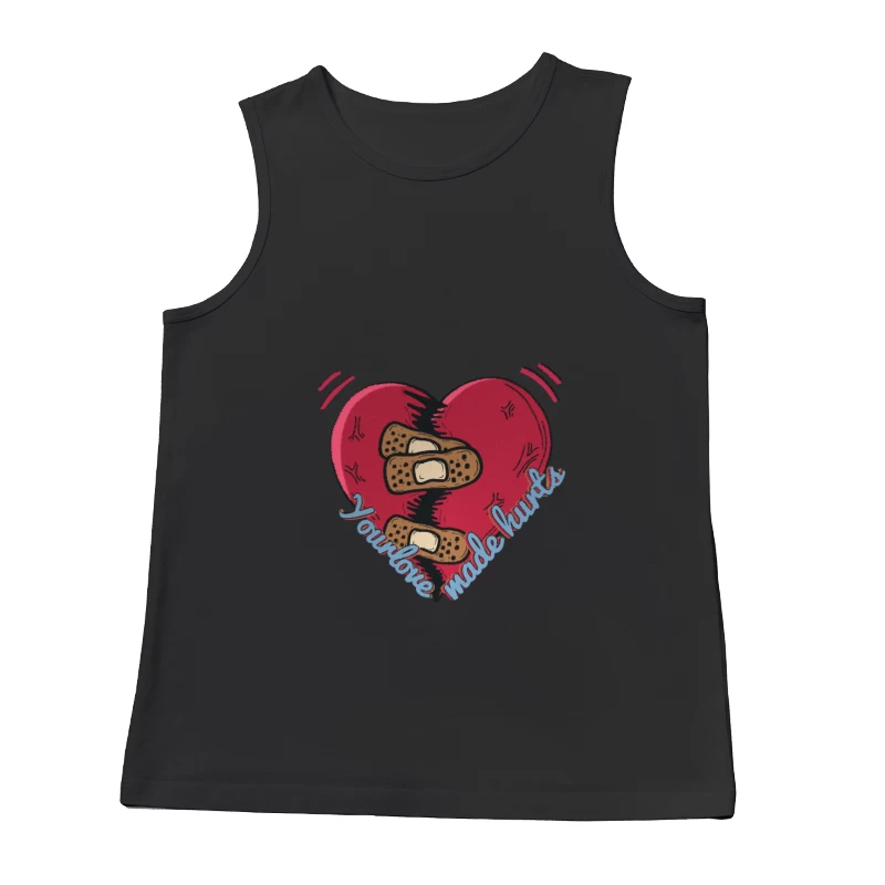 Verletztes Herz und Liebe Herren Tanktops