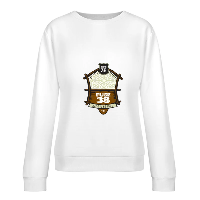 Logo Fuse 38: Design Rustique Libertaire Femme Sweat-shirt à enfiler
