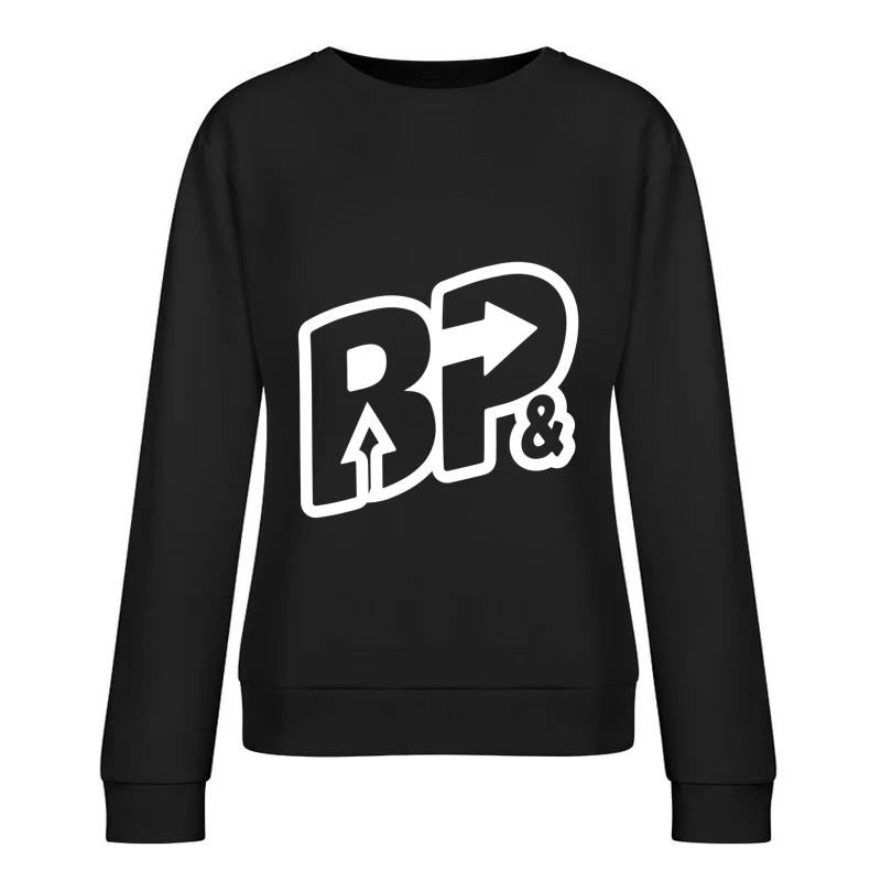 Logo mit Pfeil und Buchstabe Damen Pullover Sweatshirt
